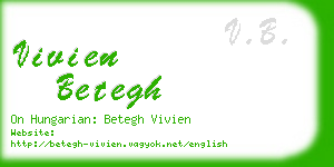 vivien betegh business card